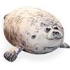 KNBMCAV Seal Peluche Grigio Foca Sigillo Cuscino di Peluche Animali Foca Grigia Morbido Peluche Fat Seal Peluche Giocattolo Regalo per Bambini Adulti, 30cm
