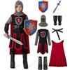 Spooktacular Creations Costumi per gentiluomini medievali per ragazzi, collezione di ragazze di costumi in California, abito di Dragon da cavaliere, Halloween Knight Dress Up FIMES-M