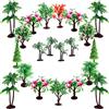 OrgMemory Decorazione Diorama Tree, 19pz, 7.5-14 cm, Albero Della Torta, Modellismo, Alberi Finti per Torta o Decorazioni per Torte