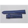 Tradema Bracciale IN Pelle 22MM Per Chiusur a Fibbia 20MM 22-20 Blu Nuovo