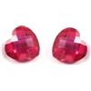 AAA 6x6MM Naturale Mozambico Sangue Rosso Rubino Loose Cuore Gemma Broilet Paio