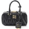Miu Miu Borsa a tracolla Miu Miu MATELASSE 5BP088AN88F0002 pelle nera NUOVA donna