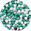 EinsSein 1kg Confetti perle di cioccolato Mix 1 cm bianco-verde - matrimonio battesimo nascita comunione confettata cresima nascita confettis alla laurea decorazioni bimba bomboniere senza mandorla