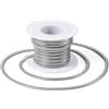 PH PandaHall PandaHall - Catena a serpente piatta in acciaio inox 304, 5 m, saldata, con bobina, per fai da te, da uomo, donna, collane, bracciali e gioielli