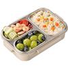 Generico Box Da Pranzo - Box Da Pranzo In Acciaio Inossidabile | 3 Contenitori Alimentari Del Compartimento | 1000 Ml Di Cibo Portatile Per Bambini Per Preparare I Pasti Lavoro Viaggio Da Picnic Asilo Ni