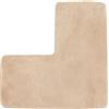 ACESOME ㅤ ACESOME Tappeto da bagno a forma di L, ad asciugatura rapida, antiscivolo, lavabile, ad angolo, a forma di L, tappetino da bagno e da bagno (beige)