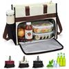 BOYIFEIJIE Borsa da pranzo da donna 2 in 1, borsa da lavoro con scomparto isolato per il pranzo, borsa per laptop da 15,6 pollici, impermeabile, grande borsa da pranzo per ufficio, scuola e