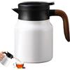 Generico TEAPOT ISOLATE - 1L Carafera termica, isolata a vuoto | Grande distributore di acqua calda, caffettiera intelligente con display temp, inossidabile, server da tè per ufficio e us