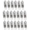 DLEDMOP Alogeno Lampadina Lampada Alogena Per Microscopio G4 6V 25W Lampadina Alogena Fotografica Ottica Accessorio Per Illuminazione Lampada A Bolle,20 Pezzi