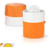 Börner Spremiagrumi - Estrattore per Succhi di Frutta/Verdura Freschi - Centrifuga con Contenitore per Succo - Spremiagrumi Manuale per Limoni e Arance - Colore: Arancione