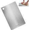 Generic Strong Titanium - Tagliere in titanio grande, tagliere grande in metallo su entrambi i lati, tagliere grande per carne, frutta, verdura, pane, utensile da cucina per piano di lavoro