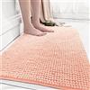 Lkw Ogechi 40 x 60 CM Tappetino da Bagno Antiscivolo Asciugatura Rapida Lavabile in Lavatrice, Tappetino da Bagno Super Assorbenti Morbida, Tappeto Bagno Microfibra Ciniglia(Rosa)