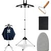 Winmist Glimpse Set di rack per vaporiera per vestiti, portatile, girevole a 360°, pieghevole, con guanti da stiro, per rimuovere i pelucchi, adatto per casa, hotel, camper, viaggi