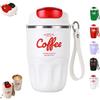 FlyShangUgo Coffee Vacuum Flask, Portable Cup for Daily Commute, Stainless Steel Insulated Insulation Vacuum Mug with Lid and Handle, Travel Bottles for Hot and Cold Beverages (D-360ml)