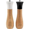 KARL HAUSMANN Set Macina Sale e Pepe in Legno 2 Pezzi - Macinini Manuali con Meccanismo in Ceramica, Regolazione Macinatura da Fine a Grossa, 22 cm, per Pepe e Sale Grosso, Ideale per Cucina e Tavola