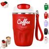 FlyShangUgo Coffee Vacuum Flask, Portable Cup for Daily Commute, Stainless Steel Insulated Insulation Vacuum Mug with Lid and Handle, Travel Bottles for Hot and Cold Beverages (H-360ml)