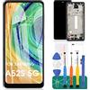 SRJTEK Schermo TFT per Samsung Galaxy A52s 5G di ricambio per Galaxy A52s 5G Display LCD per SM-A528B SM-A528B/DS Digitizer Touch Screen Assembly Parte di riparazione con telaio (senza funzione di impronte