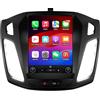 hizpo Android 14 Autoradio con schermo verticale da 9,7 pollici per Ford Focus 3 Mk 3 2011-2019 supporta Carplay/Android Auto senza fili, controllo al volante, WLAN/4G, FM SWC WiFi 2 GB e 64 GB