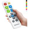 EZclicker Telecomando universale per TV con pulsante grande, semplice da usare, ideale per anziani, funziona con le principali marche TV (2 batterie AAA non incluse) (Bianco)