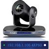 FoMaKo PTZ Camera 4K 60FPS Zoom ottico 20X, Tracciamento AI Telecamera PTZ NDI, USB3.0 3G-SDI HDMI IP Streaming Live Telecamera 4K HDR per Chiesa Conferenza Studio Eventi, K820N