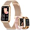 Fitoncloud Orologio Smartwatch Donna, 1.47"HD Smart Watch con Cassa in Alluminio, Sonno SpO2 Cardiofrequenzimetro Contapassi, Batteria Fino a 7 Diorni, Impermeabil IP68 Smart Watch per Android iOS
