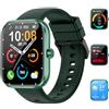 MFVLP Smart Watch (rispondere/effettuare chiamate), smartwatch da 1,8 pollici per uomo e donna, oltre 110 modalità sportive, Verde Scuro