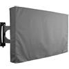 FJOADNVM Copertina Per TV Copertura TV resistente alle intemperie for piscina all'aperto for proteggere lo schermo antipolvere e impermeabile generale for mobili(Grey,70 inch to 75 inch)