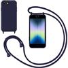 GoodcAcy Cover con Collana per iPhone 7/8/iPhone SE 2020,Custodia Silicone Liquido con cordini,Custodie con Regolabile Collana Antiurto AntiGraffio Case con Laccio Tracolla per iPhone 7/8/iPhone SE 2020,Blu