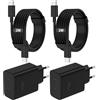 BSTOEM 2 Pack Caricatore USB C,45W 2 Porte Rapido e Multiplo,Caricabatterie Samsung Con Cavi USB-C da 2M+2M,Presa Alimentatore,Per Samsung S26/S25/S24/S23/S22/+/Ultra/Per IPhone 17/16/15/Pro/Max/Mini/charger
