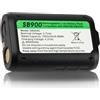 Wikinu SB900C Batteria per Shure SB900A, SB900B, 3,7 V, 1800 mAh, batteria ricaricabile agli ioni di litio, compatibile con Shure ULX-D, QLX-D, Axient Digital, AD1, AD2, PSM900 e PSM1000