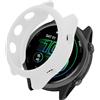 kwmobile Cover Lunotto Orologio Compatibile con Garmin Forerunner 570 42mm Cover - Custodia Telaio Schermo Smartwatch Fitness Tracker - bianco