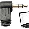 Generic Adattatore angolare: connettori ad angolo retto, connettore audio da 3,5 mm per cuffie stereo a 90 gradi, connettore jack ad angolo retto, connettore cavo a 3 poli per cuffie, altoparlanti, lettori