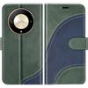 BoxTii Cover per Honor Magic 6 Lite 5G / Honor X50 / Honor X9B, Custodia in PU Pelle Portafoglio, Magnetica Cover a Libro con Slot per Schede per Honor Magic 6 Lite 5G / X50 / X9B, Verde