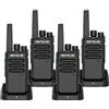 Retevis RT668D Walkie Talkie DMR Professionali, Ricetrasmittenti PMR446 Senza Licenza, 256 Canali, Ricarica 2000mAh Tipo-C, Chiamata di Gruppo, Wolky Toki per Sicurezza e Hotel (confezione da 4)
