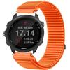 GIOPUEY Cinturini Compatibile con Garmin Forerunner 245, Nylon Traspirante Sport Loop Cinturino in Morbido Nylon Intrecciato Strap Band - Orange