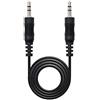 NanoCable 10.24.0101 - Cavo audio stereo, JACK 3.5/M- maschio-nero, 1.5mts