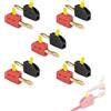 Ztolbriy Connettore a banana da 4 mm, 10 pezzi, spina a banana da 32 A, convertitore per cavi, casse, amplificatori, ricevitori, impianti stereo