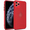 SSASMEU Custodia in silicone morbido traspirante e rinfrescante per iPhone 14, 13, 12, 11 Pro, XS Max, Mini X, XR, 6S, 8, 7 Plus, custodia ultra sottile con dissipazione del calore, rosso, per iPhone 13Pro M