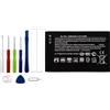 Vvsialeek BL-4U Batteria di ricambio compatibile con Nokia 301, 3120C, 500, 515, 5250, 5330, 5530, 6600, 8800, C5, E75 con toolkit