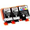 HenceBuy 266 & 267 cartucce d'inchiostro di ricambio per T2661 T2670 compatibile per stampante Epson WF-110W WF-100W 2 nero + 1 colore (3 pezzi)