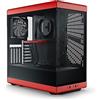 HYTE Y40 Modern Estetic Panoramic Tempered Glass Mid-Tower ATX Computer Gaming Case con PCIE 4.0 Riser Cable Incluso, Rosso (CS-HYTE-Y40-BR)