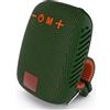 Zunate Altoparlante Bluetooth Portatile per Bici, Piccolo Altoparlante Wireless Impermeabile IPX5 con Supporto per Manubrio, Supporto Scheda FM/TF/USB (verde scuro)