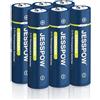JESSPOW Batteria ricaricabile da 3,7 Volt, batteria da 3300 mAh, per torce a LED, piccole ventole, 6 pezzi, non AA/AAA