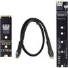 Laroal Cavo di Estensione NVMe M.2 a PCIE X4 con Accessori di Estensione del connettore per Scheda Madre SSD 2280/22110