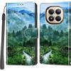 PHINIENLAND Cover per Xiaomi Redmi Note 15 Pro Plus 5G Case PU Pelle Custodia [Kickstand] [Chiusura magnetica] [Slot per Schede], Portafoglio Flip Custodia per Redmi Note 15 Pro Plus 5G,Foresta