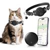 Lizoak Localizzatore per gatti e piccoli animali domestici con supporto, compatibile con Google Find My App (Android), senza abbonamento, impermeabile IP68, localizzatore anti-smarrimento per animali