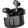 Genérico Cuffie wireless MP48 Pro Bluetooth 5.3, cancellazione del rumore ENC, display LED con livello di batteria, durata 100H, controllo touch. (Nero)