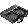 BTBAI Caricabatteria USB Dual per fotocamera digitale D-Li50 DLi50 D-BC50 DBC50 D-L150 DL150 K10 K10D GP Grand Prix K20D NP-400 SLB-1674 BP-21