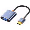 biaze ZH276 - Adattatore HDMI a VGA, 2 adattatori per convertitore video da 1080P 60Hz (maschio a femmina) per laptop, PC, monitor TV, proiettore, cavo di collegamento placcato oro