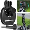 Honbobo Supporto Moto Parabrezza per GoPro Hero 13/12/11 Black, DJI Osmo Action 5 Pro, Insta360 X5, Insta360 Ace Pro 2 Accessori per GoPro/DJI/Insta360 Camera Moto Supporto Mount Clip, Alluminio